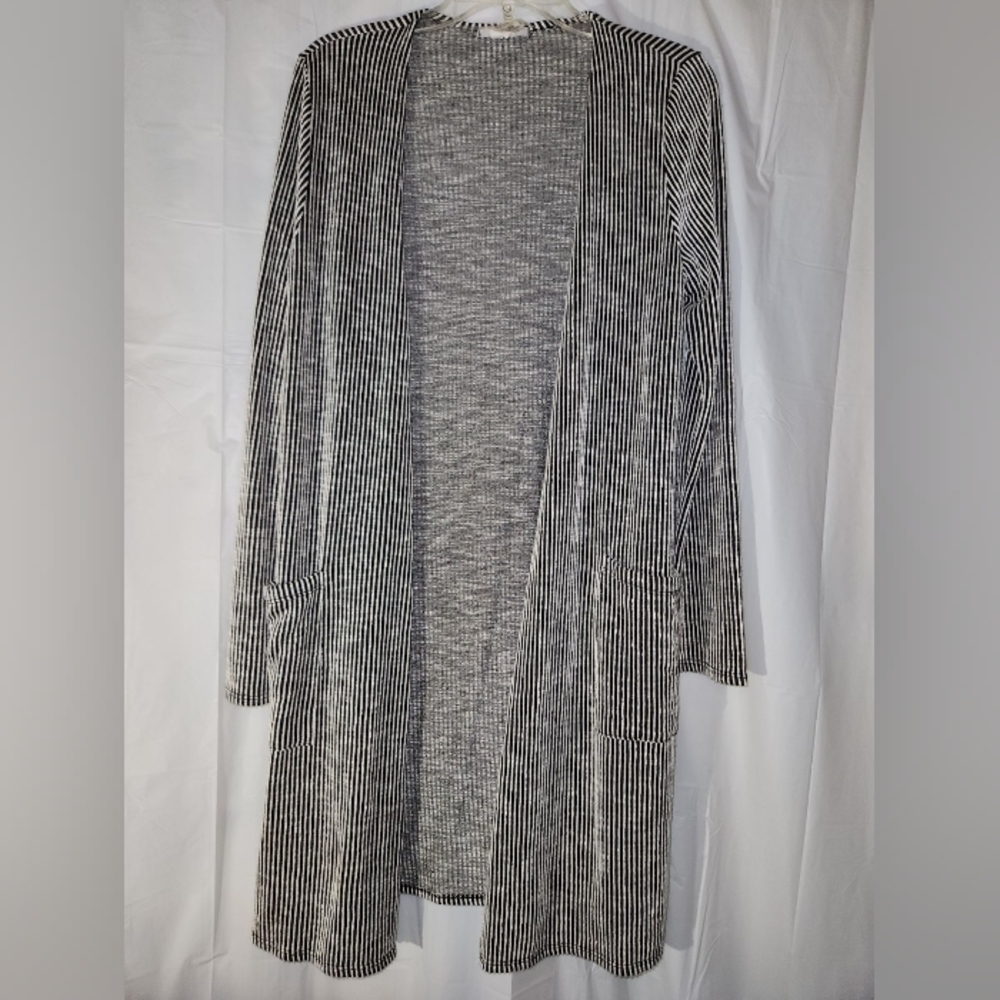 Black and White Stripe Cardigan
